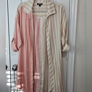 Torrid Open Front Oversized Kimono Gauve Sz 00 Med to large